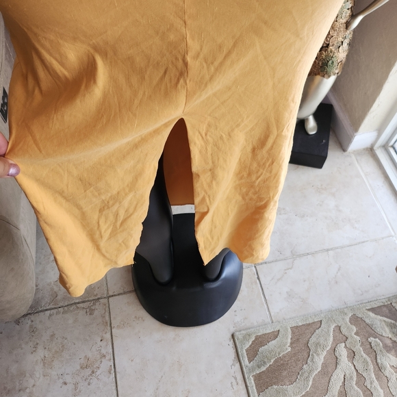 Zara CUT OUT LINEN DRESS size M - Picture 9 of 9